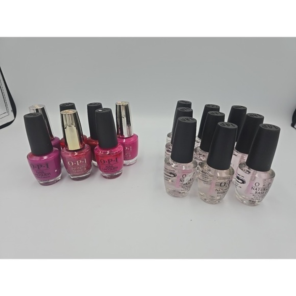 Lot Of 16 New OPI Assorted Nail Polishes .5 Oz each Base Coat Colors